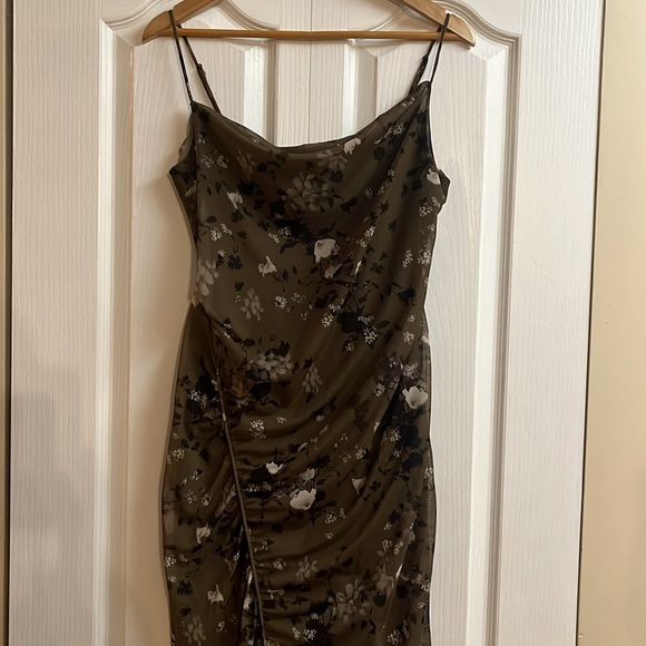 All Saints Ulla Mesh Draped Kora Midi Dress size 8 - Picture 5 of 8